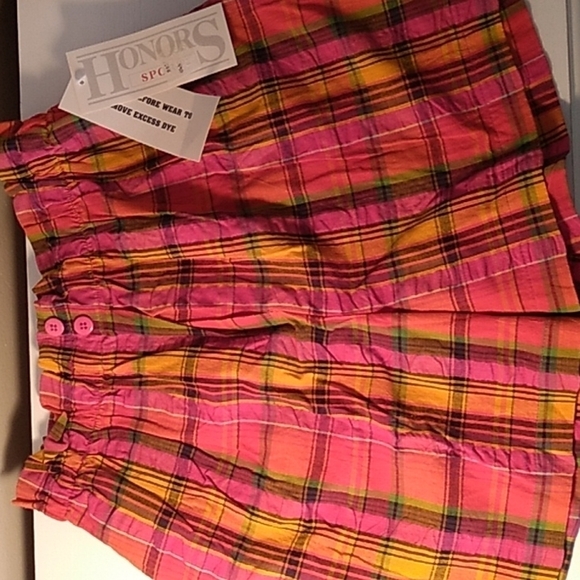 Vintage nwt 1980s plaid shorts medium - Picture 1 of 3